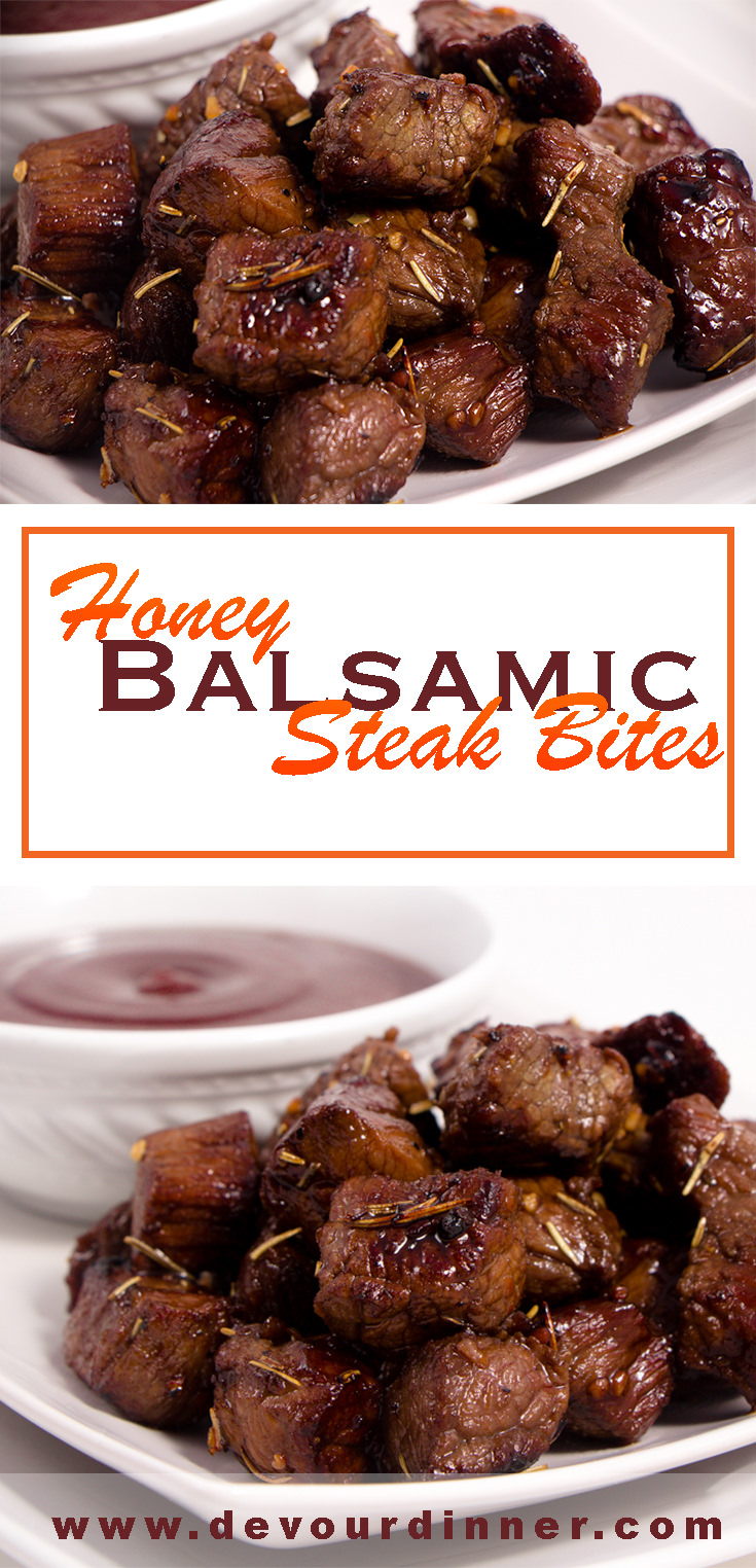 Honey Balsamic Steak Bites