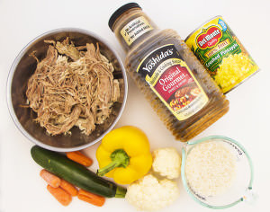 Pork Rice Bowl Ingredients