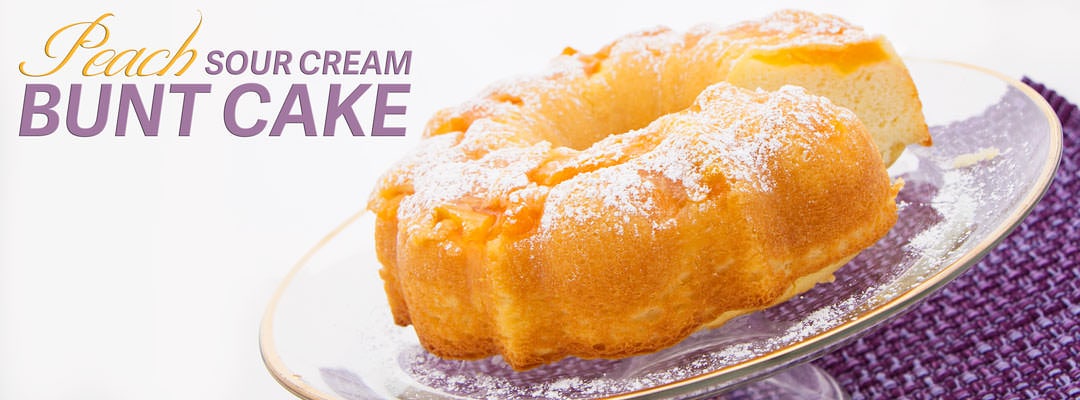 Sour Cream Peach Bunt Cake