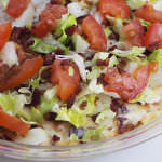 Bacon Lettuce Tomato Dip recipe in bowl