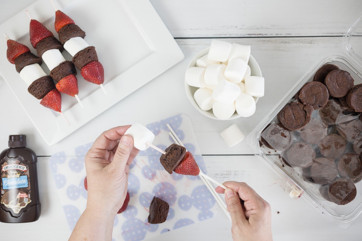 How to make Brownie Kabobs