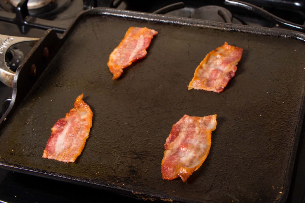 Bacon on griddle