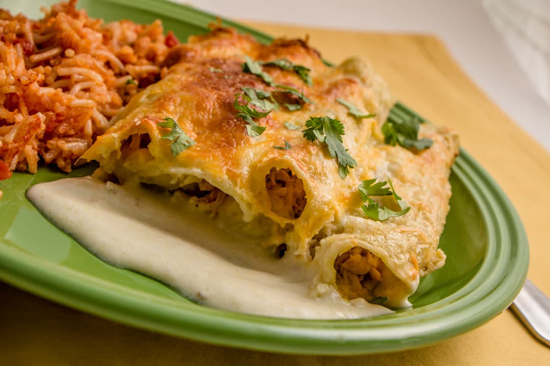 Honey Lime Chicken Enchiladas