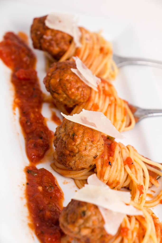 Spaghetti and Meatball Appetizer