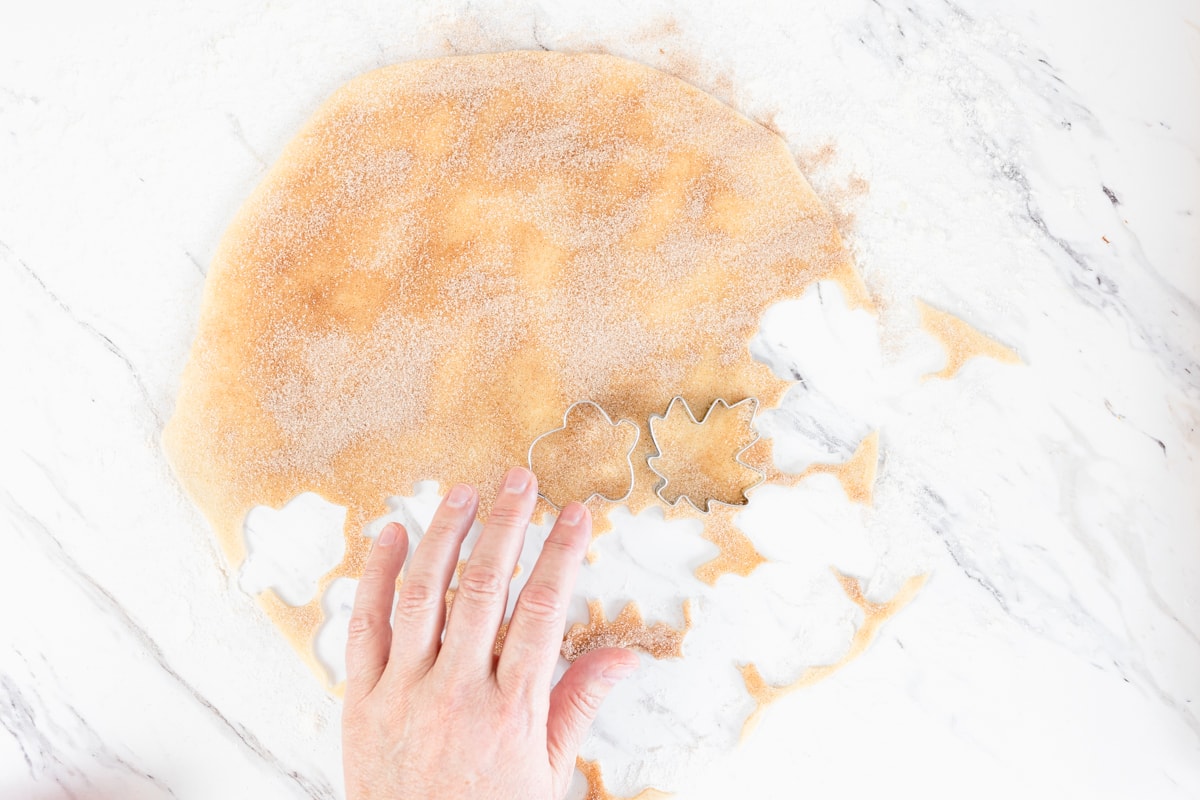 Cut Pie Crust into Cookie Shapes