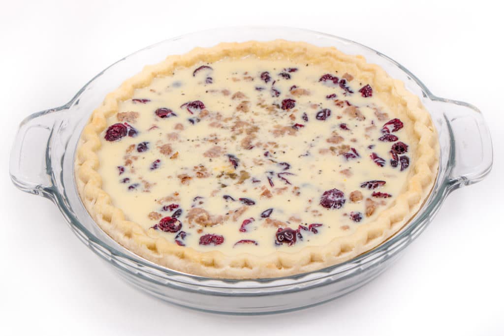 Sausage and Cranberry Quiche