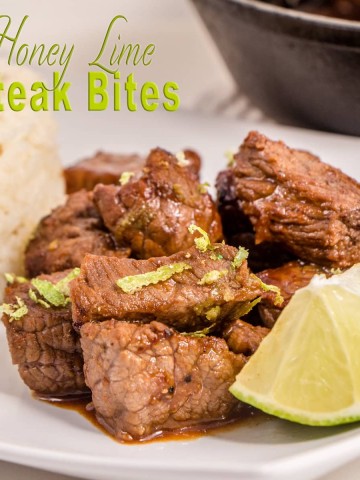 Honey Lime Steak Bites