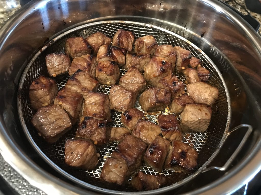 Air Fryer CrispLid Steak Bites