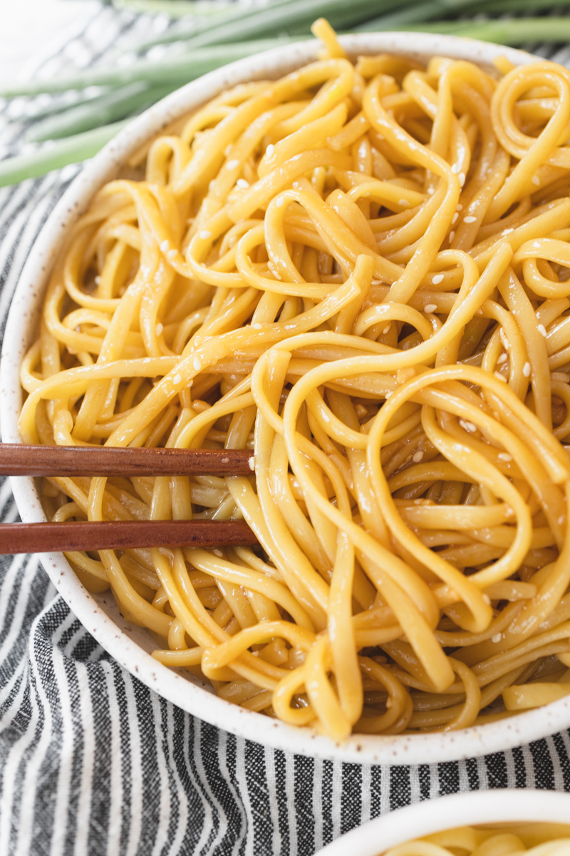 Teriyaki Noodles in bowl
