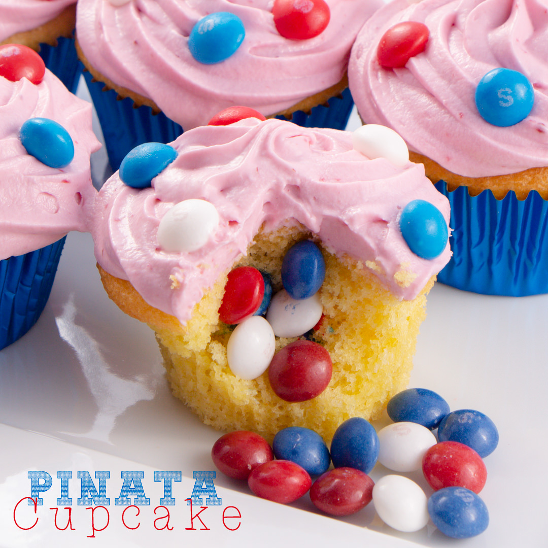 Pinata Cupcakes