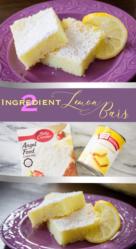 2 Ingredient Lemon Bars #lemonbars