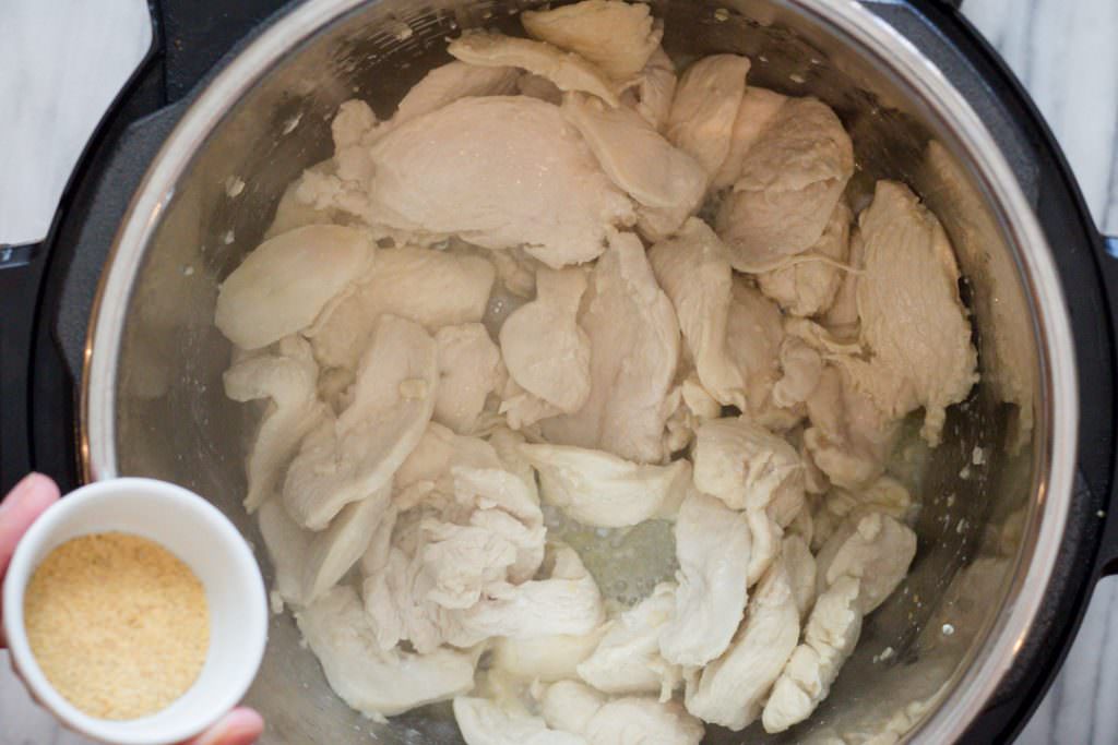 Chicken in Instant Pot Saute' for Dinner Recipe