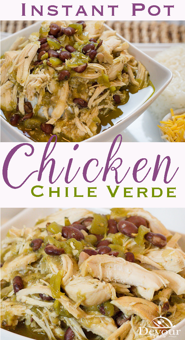 Easy Dump and go Instant Pot Chicken Chile Verde Recipe with Crock Pot Instructions too. We have loved this recipe over the years and continue to love it. #chickenchileverde #chileverde #chileverderecipe #chickenchileverderecipe #easyrecipe #easyrecipes #devourdinner #whatsfordinner #instantPot #instantpotrecipe #prepeasy #easyprep #inmykitchen #foodblogger #dumpandgo #dumpandgorecipe #kidfriendly #kidapproved #yum #mexican #Mexicanrecipe #sidedish #taco #tacotuesday #rice #beans