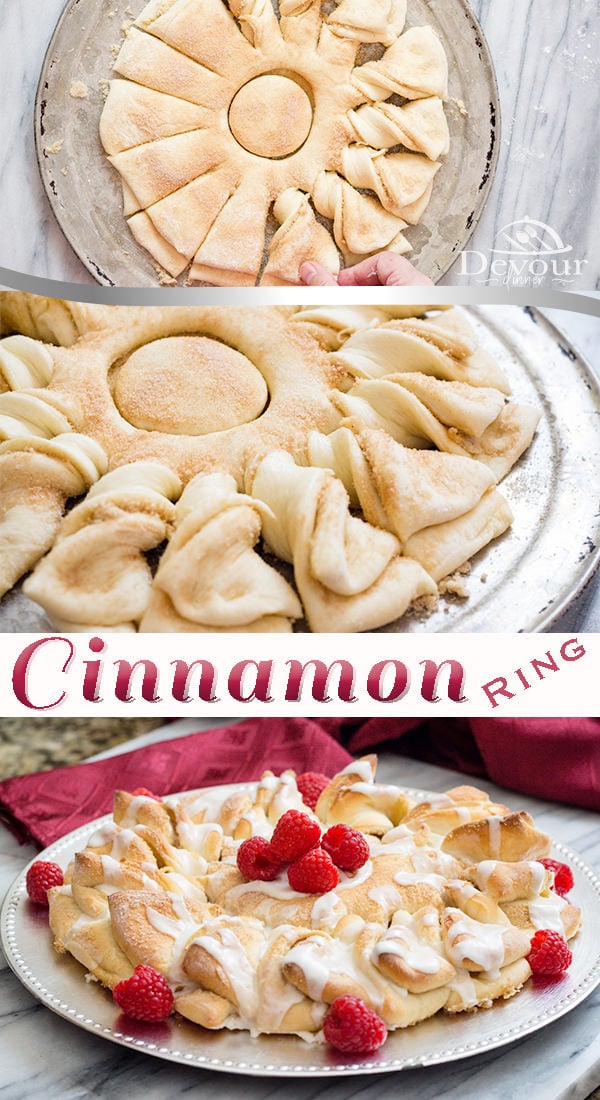 Easy Cinnamon Rolls are easy because they aren't rolled, but twisted and makes a stunning presentation. These come together so much faster using a pressure cooker hack to raise the dough. #Easycinnamonrolls #easycinnamonroll #easycinnamonrollsrecipe #easycinnamonrollrecipe #devourdinner #instantpot #instantpotrecipe #pressurecooker #pressurecookerrecipe #Breakfast #Cinnamontwist #cinnamonring #Recipe #recipes #food #foodie #breakfastrecipe #dessert #dessertrecipe #cinnamon #bread #breadrecipe