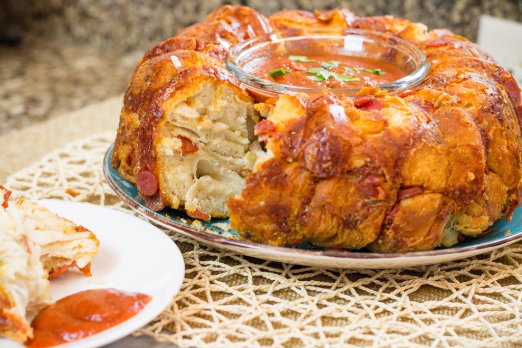Monkey Bread Recipe with Pepperoni and Cheese