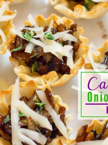 Onion and Mushroom Bites Appetizer
