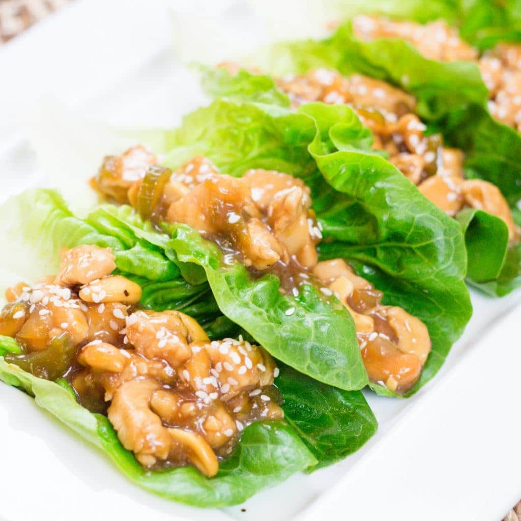 Chicken Lettuce Wrap Appetizer or Lunch Recipe