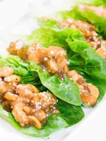 Chicken Lettuce Wrap Appetizer or Lunch Recipe
