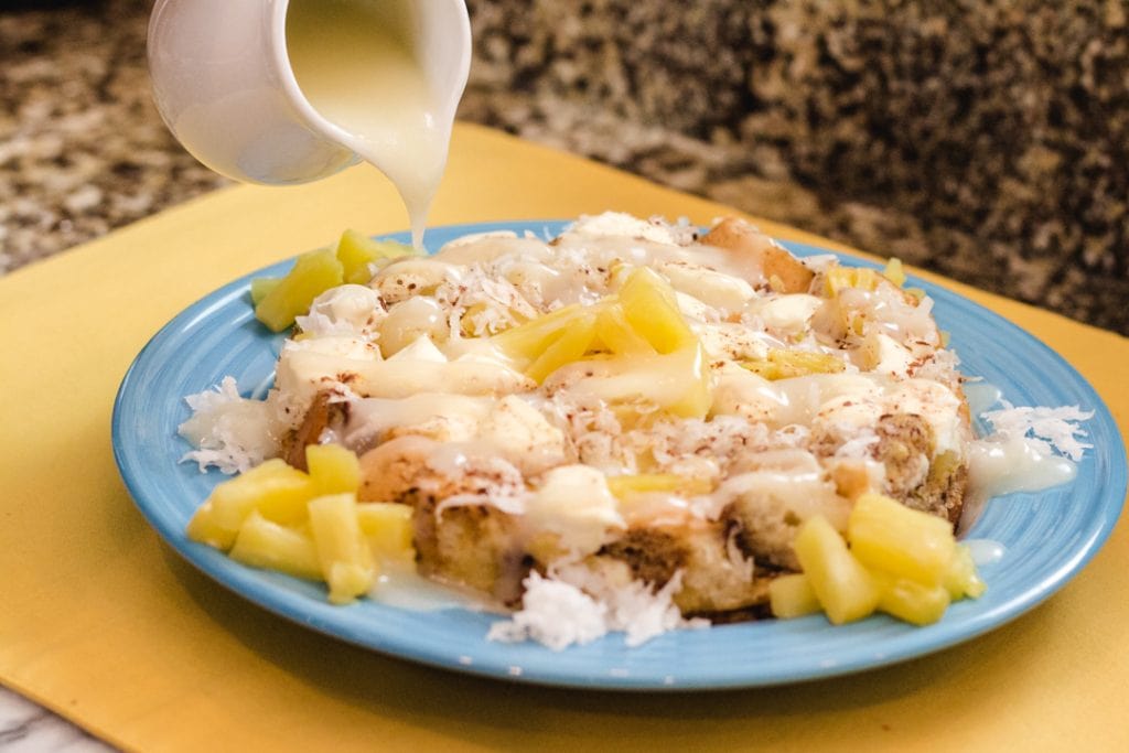 Coconut Stuffed French Toast
