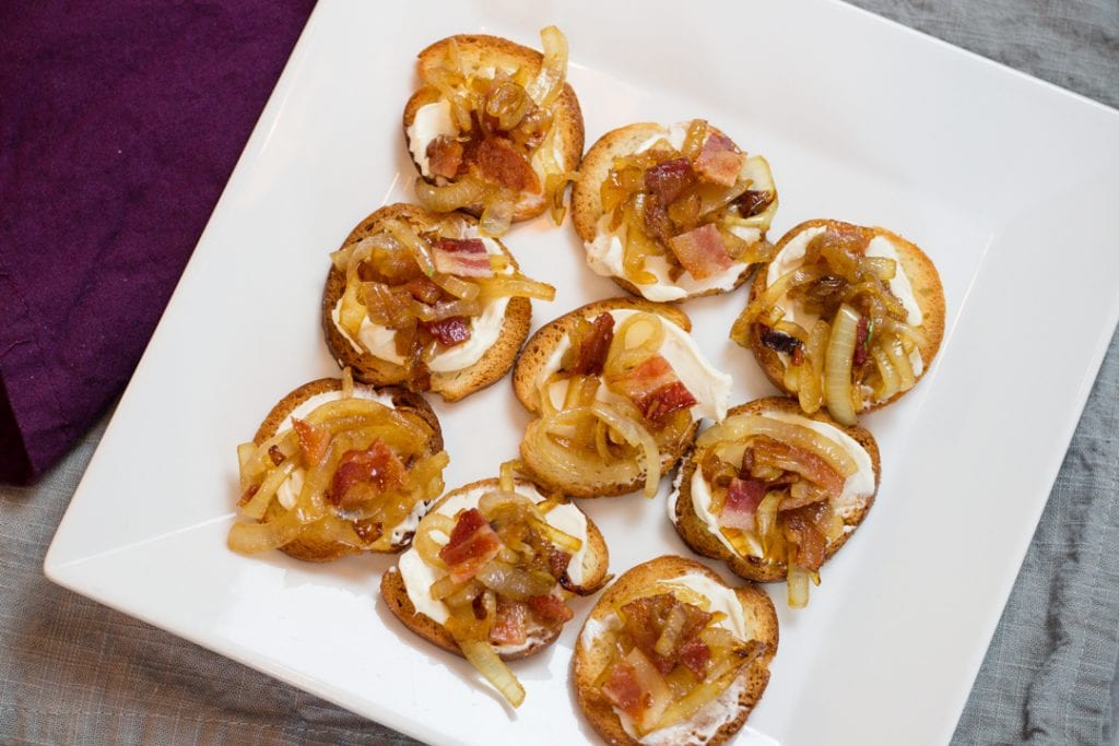Maple Bacon Onion Small Bite Party Appetizer