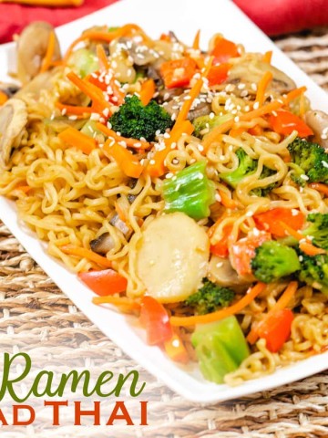 Ramen Pad Thai Noodles with Vegetables