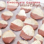 Chocolate Covered Potato Chips on baking sheet