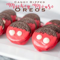 Mickey Mouse Candy Dipped Oreos