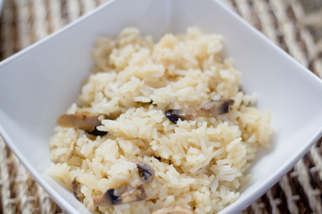 Garlic Mushroom Rice Pilaf