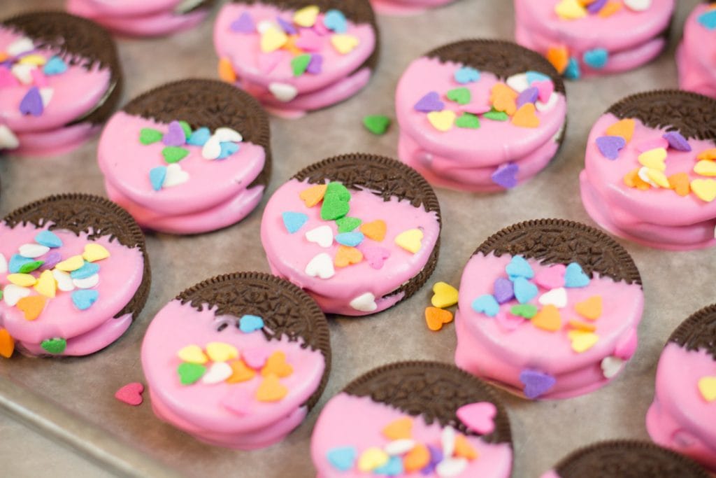 Valentines Day Candy Dipped OREO's