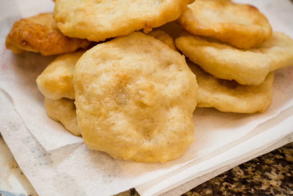Indian fry Bread, a delicious crispy fried bread on the outside with a soft and chewy inside