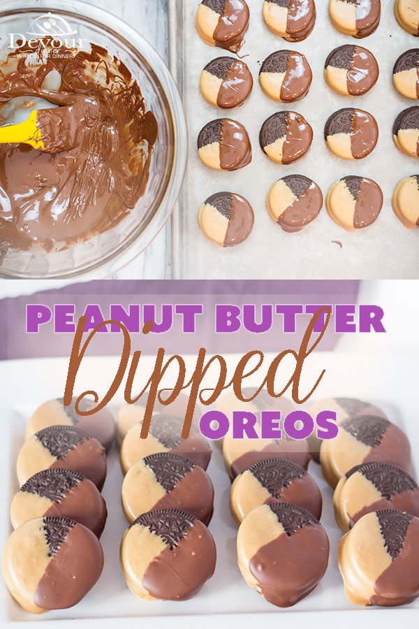 Peanut Butter Dipped Oreos