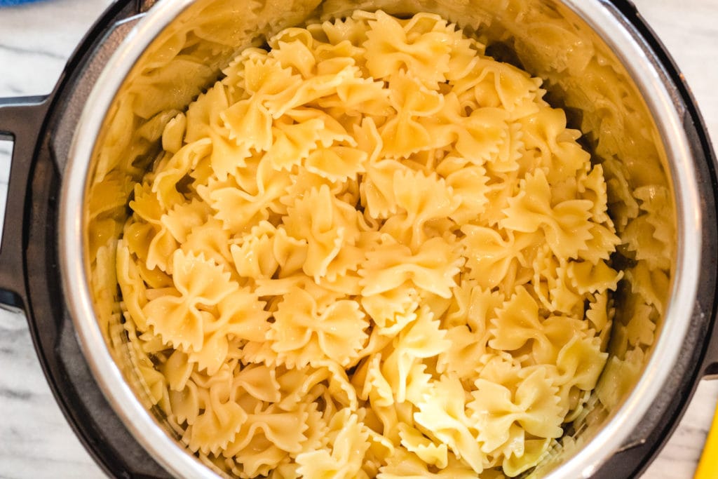 Pasta cooked in the Instant Pot
