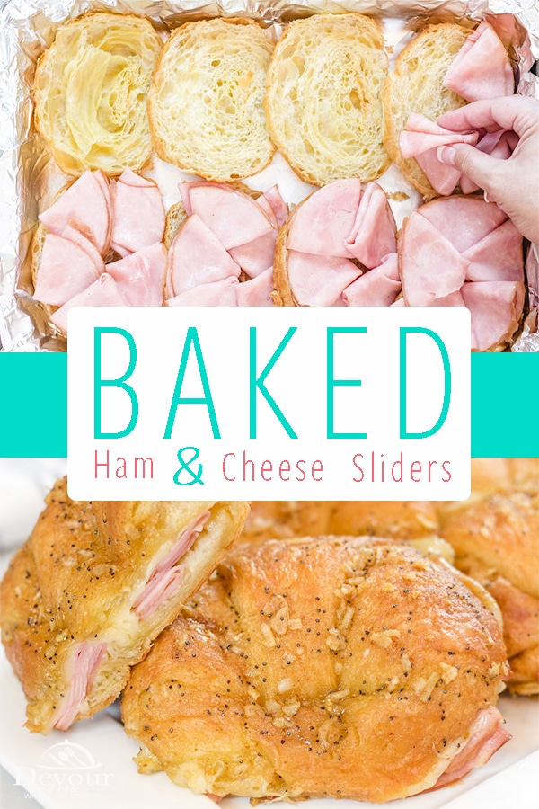 Baked ham and cheese sliders