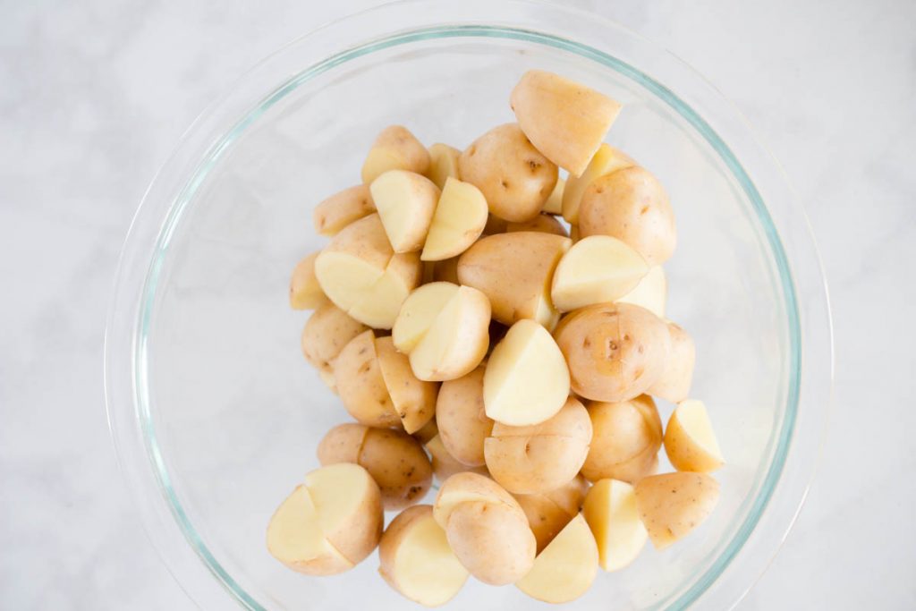 Small Yukon Potatoes in a bowl