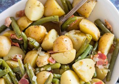 Bacon Herbed Green Beans and Potatoes