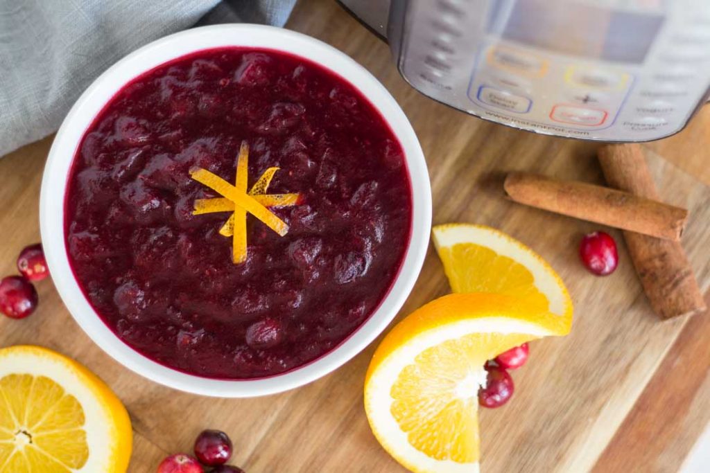 Fresh Cranberry Sauce in the Instant Pot