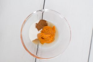Pumpkin Mixture in bowl
