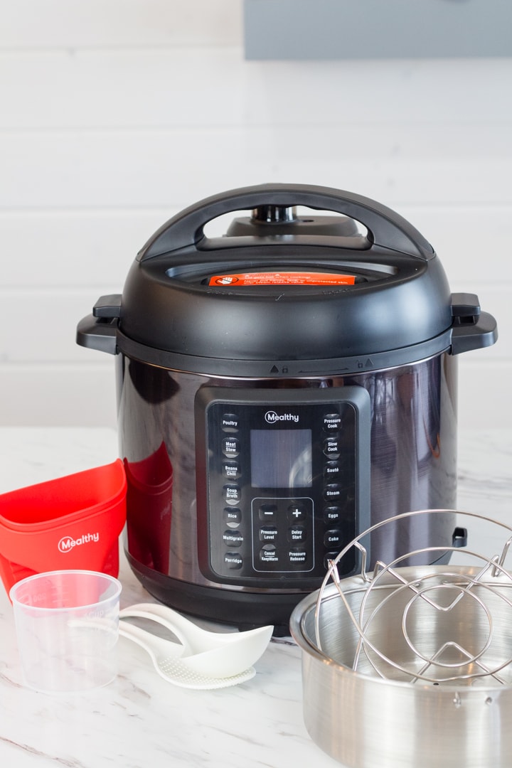 The Mealthy MutliPot 2.0 is a new electric pressure cooker in Mealthy's line of products and has a NEW Hands Free Pressure Release Feature to love! #devourdinner #mealthy #mealthymultipot #mealthymultipot2.0 #electricpressurecooker #recipes #recipe #food #foodie #productreview #unboxingvideo #lovemypressurecooker