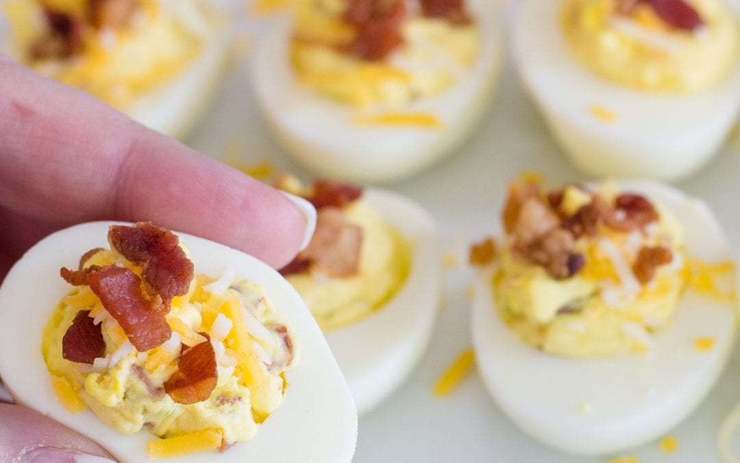 Famous Deviled Eggs with Bacon