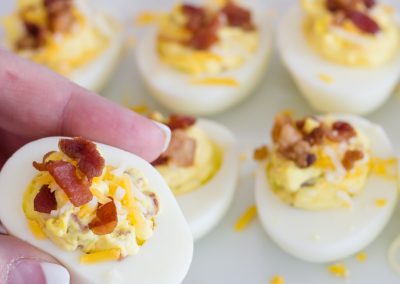 Famous Deviled Eggs with Bacon