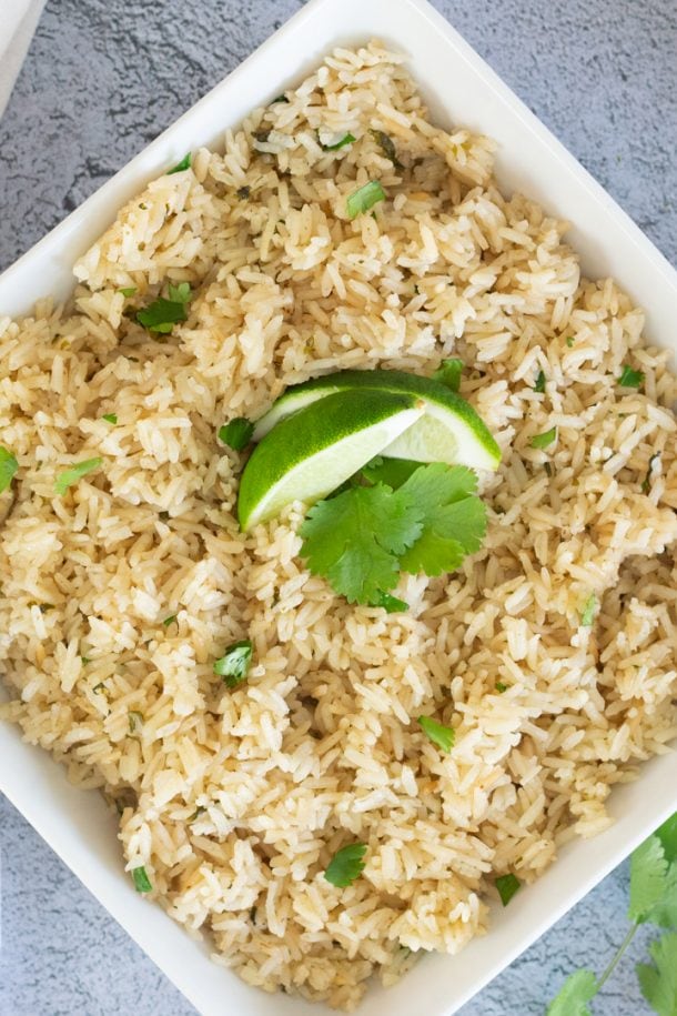How to make Instant Pot Cilantro Lime Rice Recipe - Devour Dinner