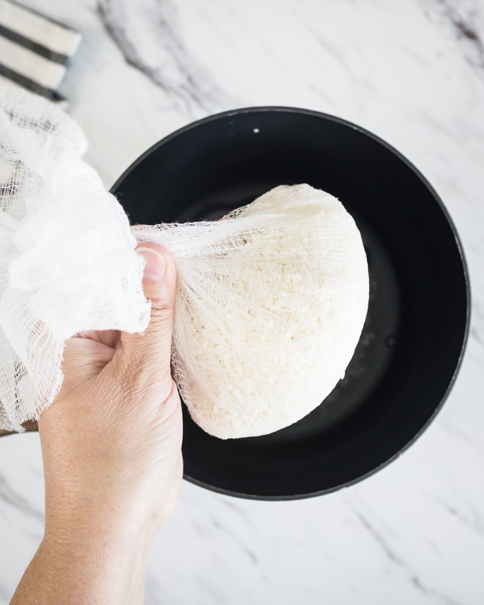 Wrap rice in Cheesecloth and place in steamer basket