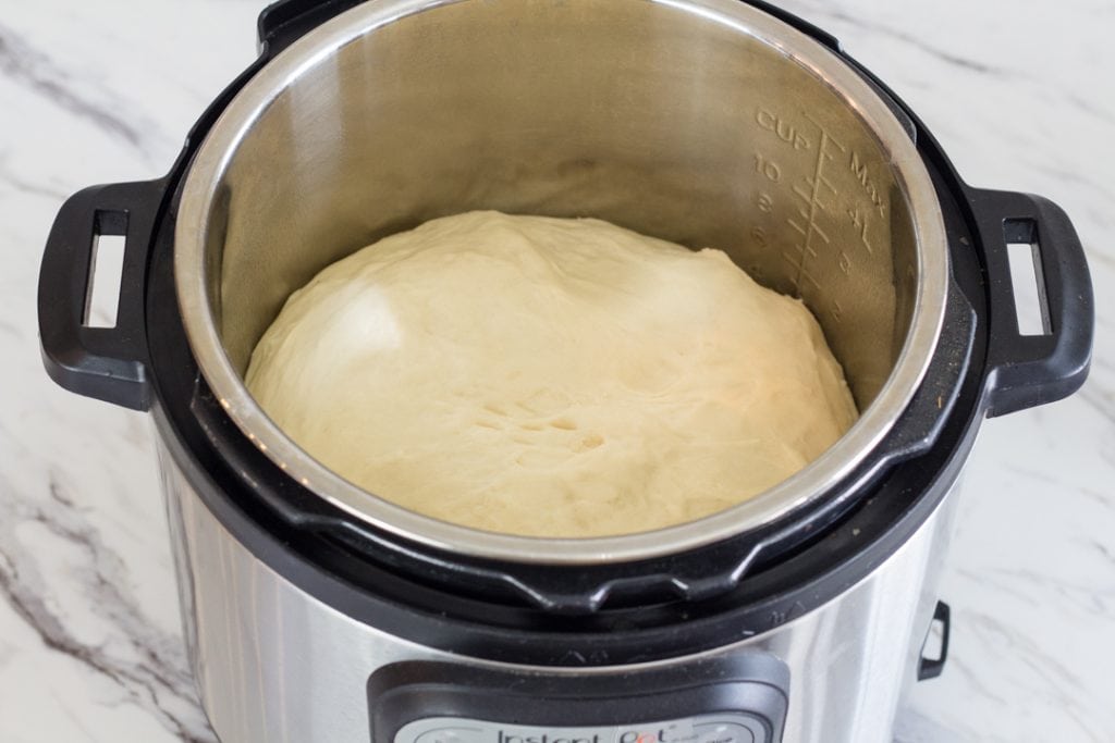 Breadstick Dough proofed in Instant Pot