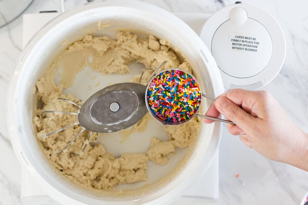 Bosch Mixer making Funfetti Cookies
