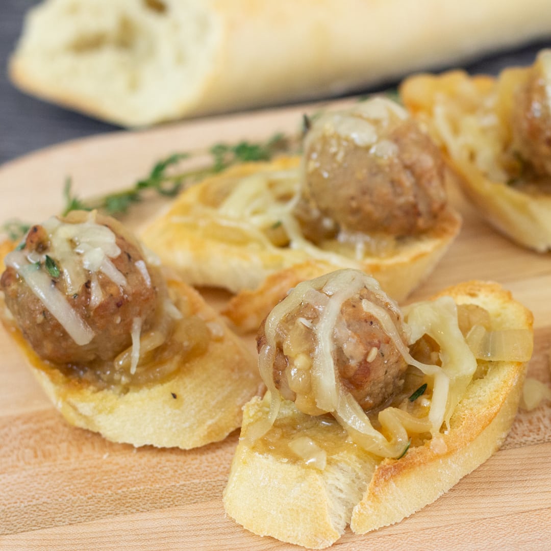 Instant Pot French Onion Meatballs