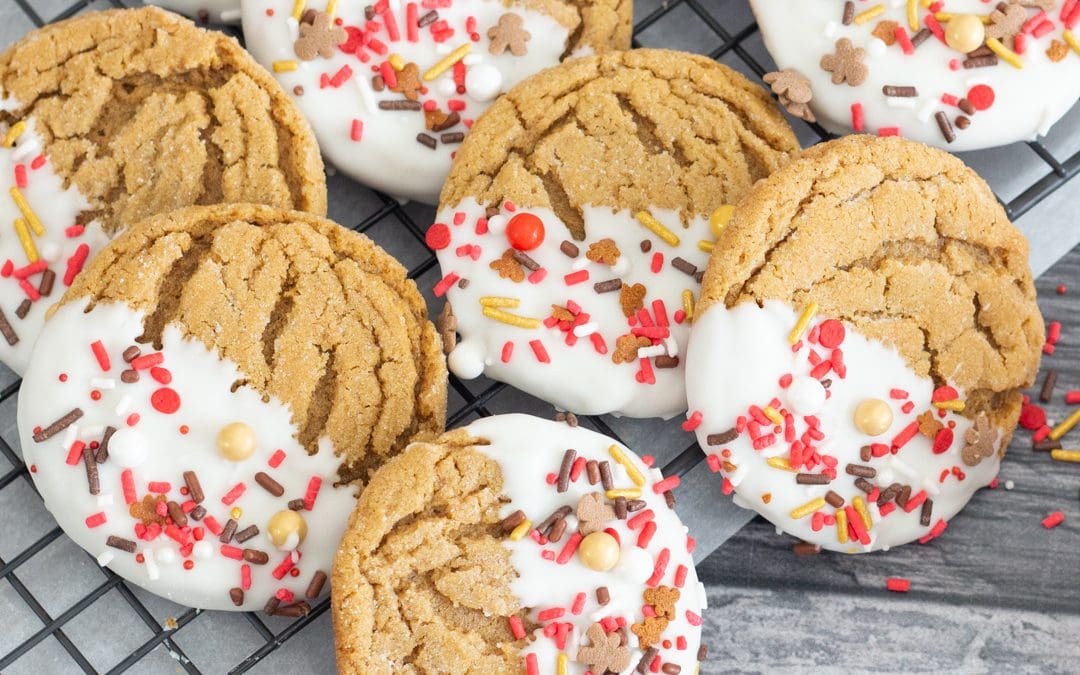 Perfectly Soft and Chewy Ginger Snap Cookies