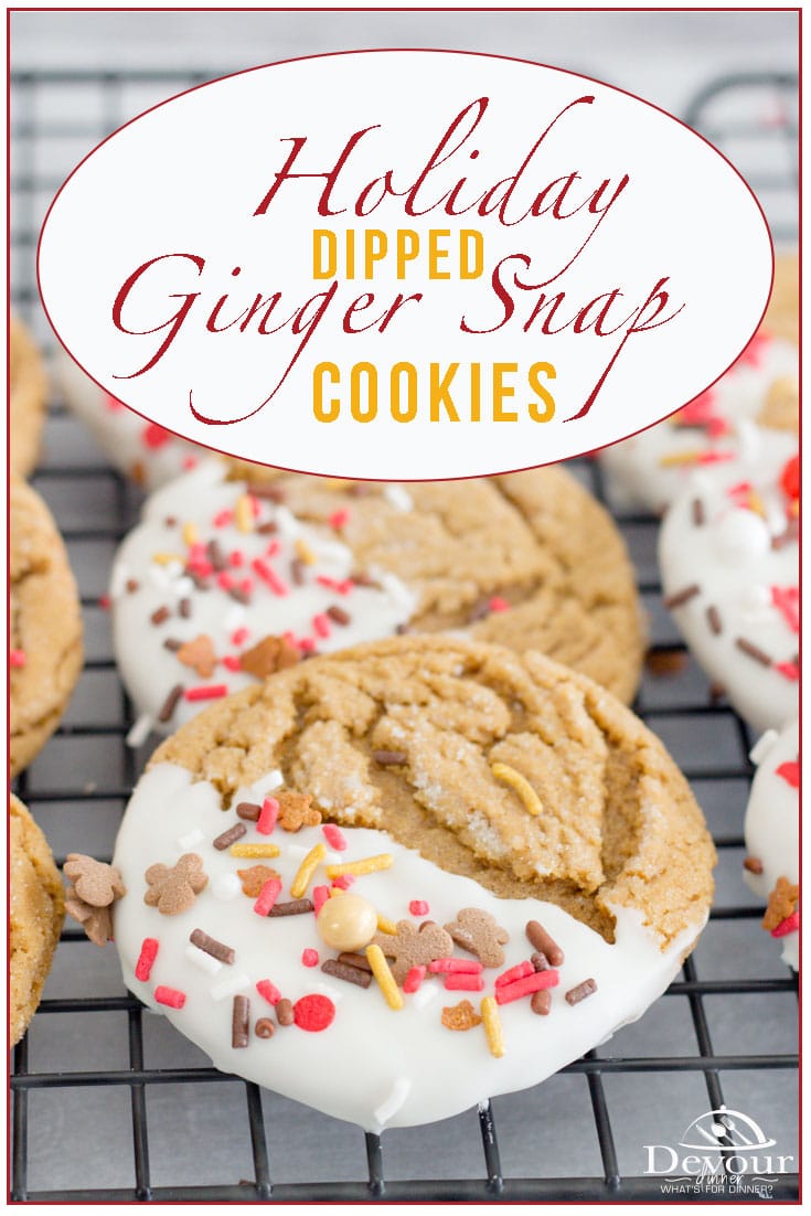 You know you love a soft and chewy cookie and this recipe for Ginger Snap Cookies is beyond perfect. With a light crisp crunch outside and a soft and chewy inside you will definitely want to go back for more. With tips for the perfectly baked Ginger Snap Cookie. #devourdinner #devourpower #easyrecipe #Gingersnapcookies #gingersnaps #holidaycookies #yum #yummy #cookies #easycookierecipe #smallbatchcookies