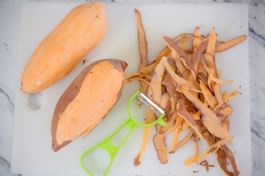 How to Peel Sweet Potatoe