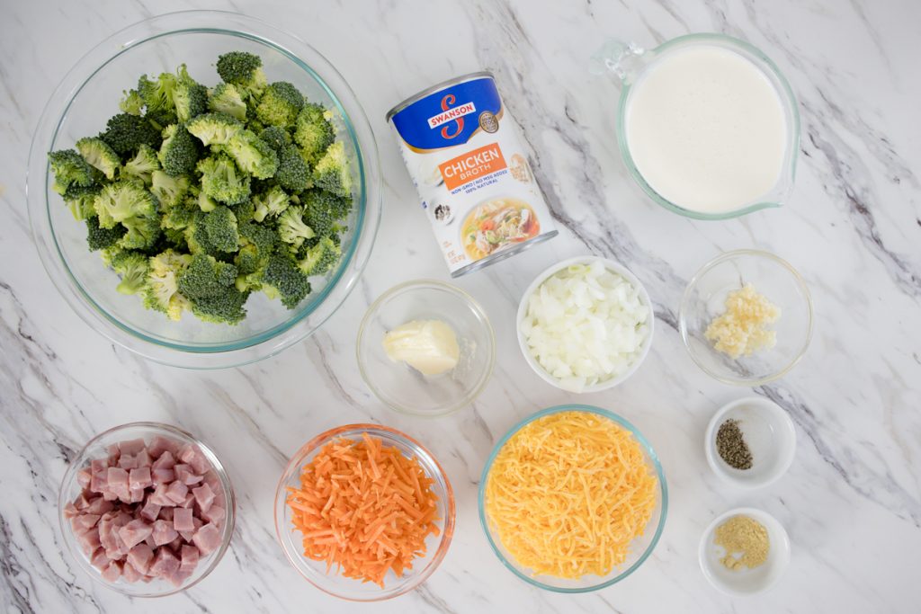 Cheddar Broccoli Soup Ingredients