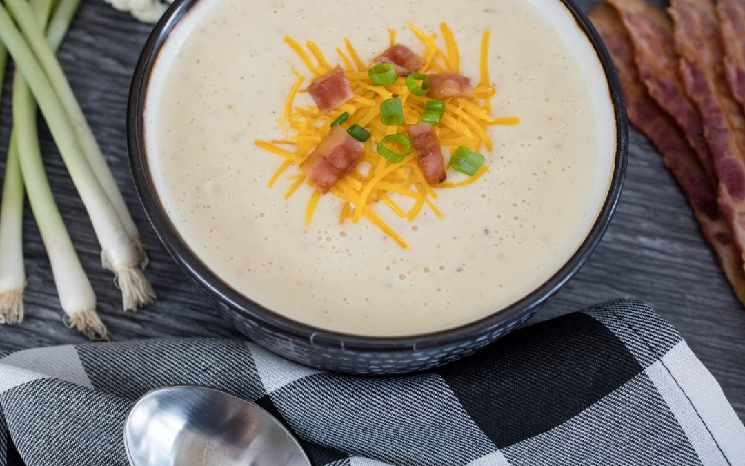 Easy to make Instant Pot Cauliflower Cheddar Soup
